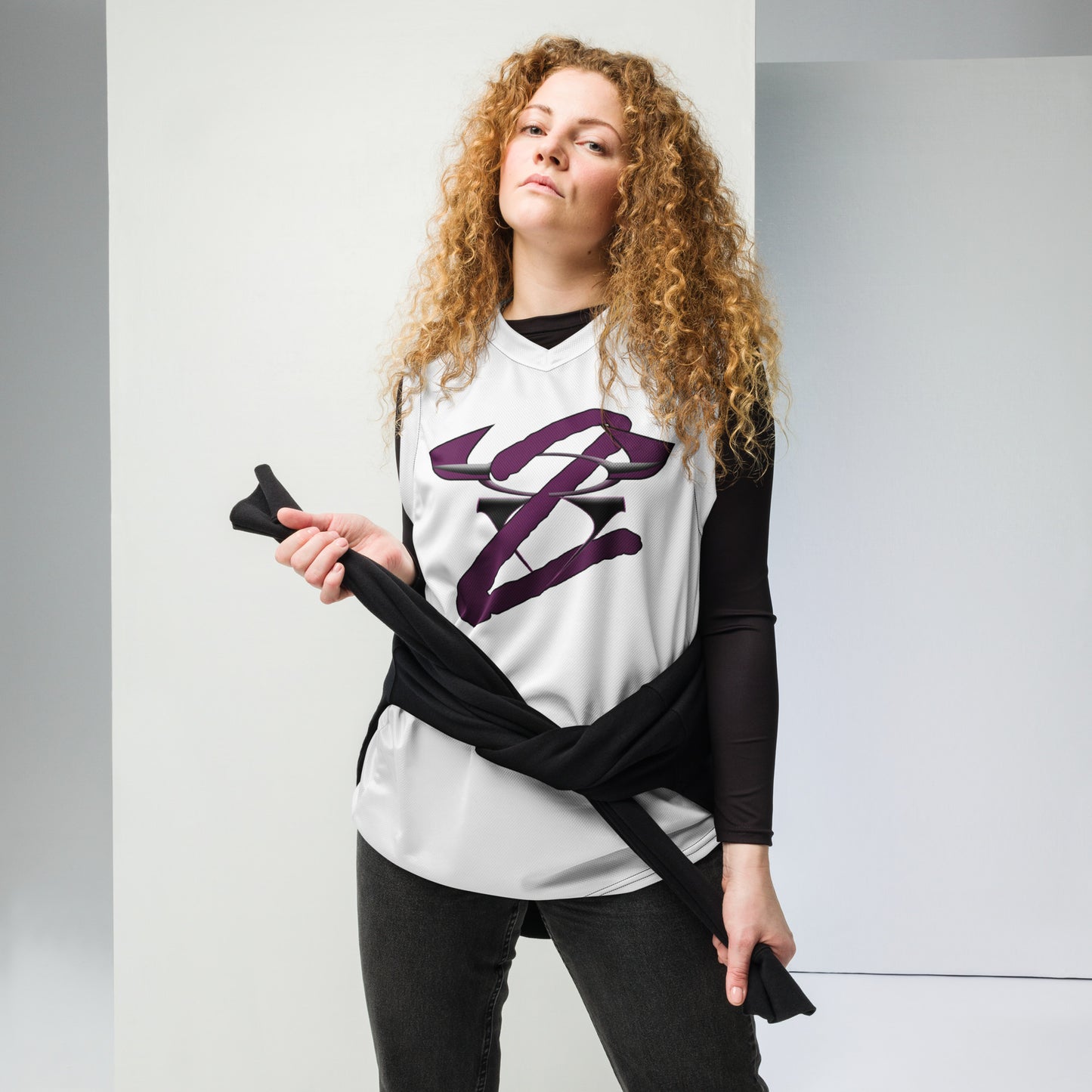 Recycled unisex basketball jersey