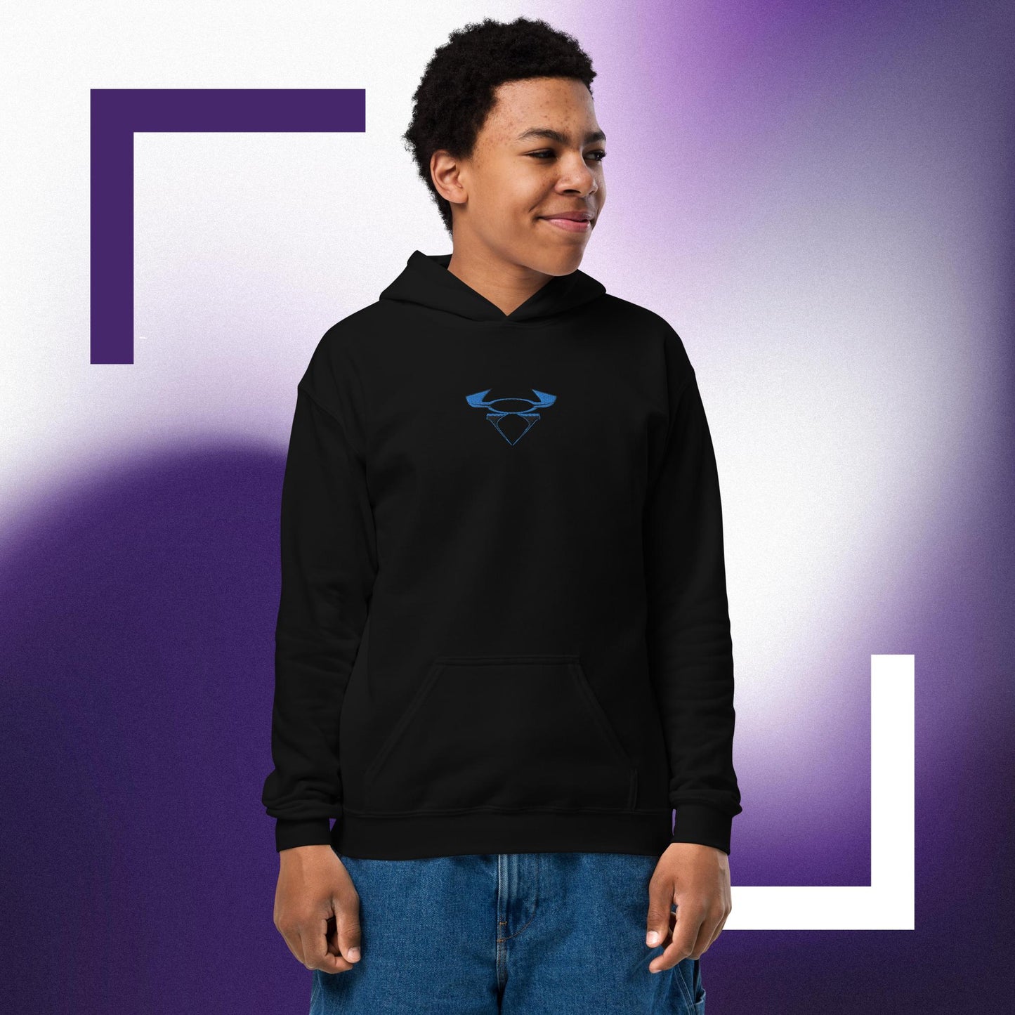 Ender Wear Emblem - Youth heavy blend hoodie